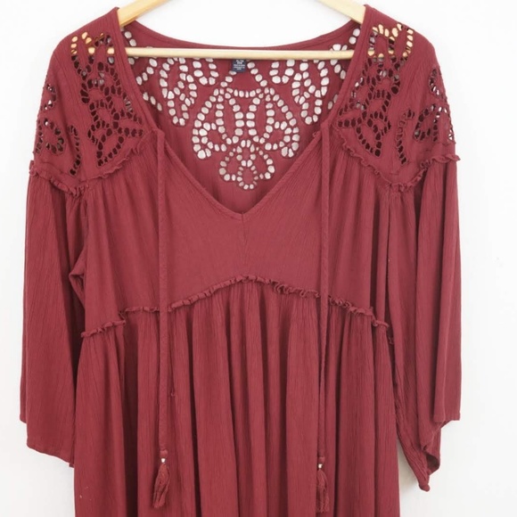 American Eagle Flowy Boho Summer Dress - Picture 3 of 8